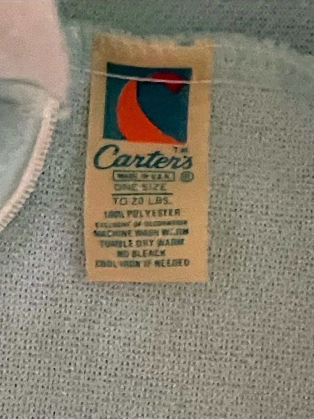 Vintage Carters Baby Fleece Bunting -EC